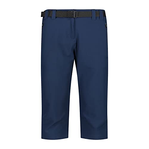 CMP Damskie spodnie ze stretchu Capri Niebieskie, 42