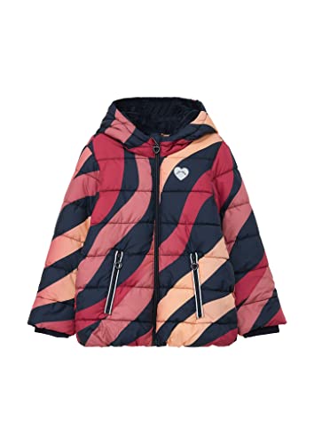 s.Oliver Pikowana kurtka z wzorem na całej powierzchni, Ciemnoniebieski Aop, 116 cm