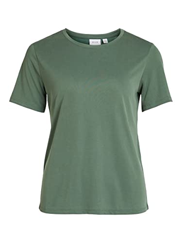 Vila Damska koszulka Vimodala O-Neck S/S Top/Su-Noos, Pineneedle, XL