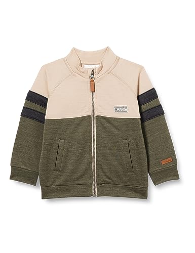 Bestseller A/S Bluza chłopięca Nmmwesso Wool Sweat Ls Card XXIII, Beetle, 98