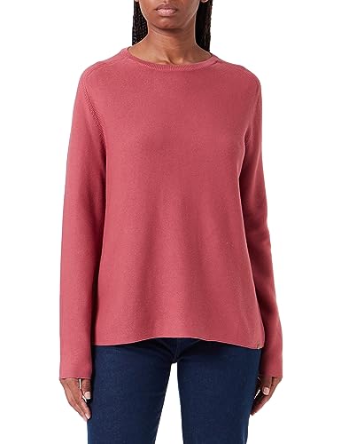 camel active Damska bluza z dzianiny z okrągłym dekoltem, czerwono-brązowy, XL