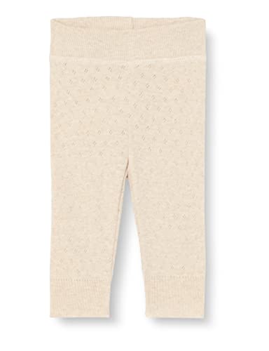 Noa Noa miniature Baby Girls DoriaNNM legginsy, Light Ecru Melange, 68/6M