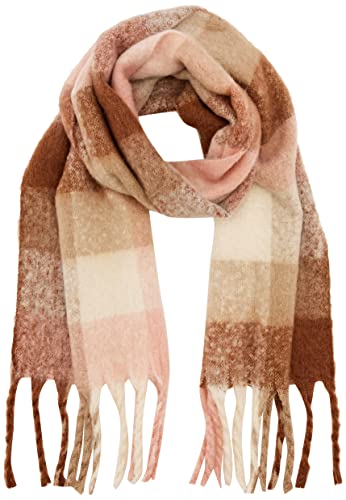 VERO MODA Vmivy League Scarf Ga Noos szalik damski, Aztec/Szczegóły: W. Silver Mink + Brzoza + Misty Rose, jeden rozmiar