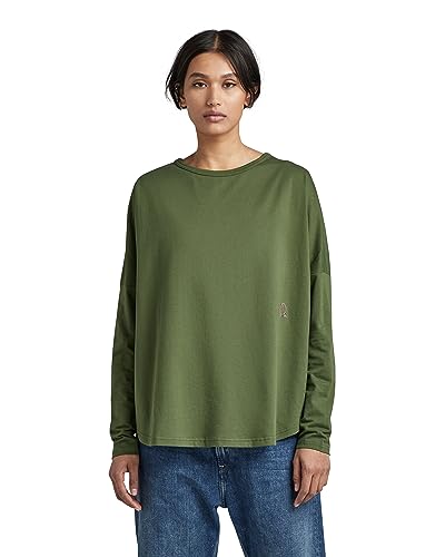 G-STAR RAW Damski top typu loose, Zielony (Dk Nuri Green D22090-b771-3476), M