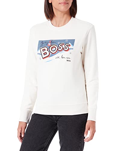 BOSS Bluza damska, biała, L (DE)
