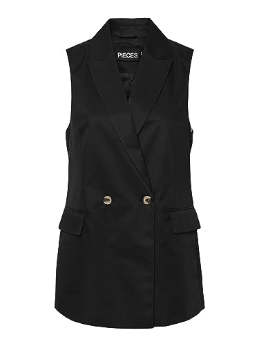 PIECES damska kamizelka kamizelki kamizelki kamizelki Noos, czarny, M