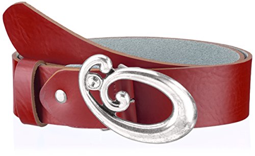 MGM Damski pasek Lea, Czerwony (ciemnoczerwony 3), 100 cm