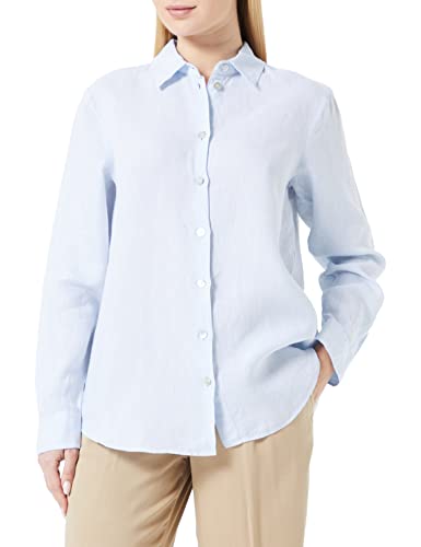 Seidensticker Damska bluzka Regular Fit z długim rękawem, jasnoniebieska, 46, jasnoniebieski, 46