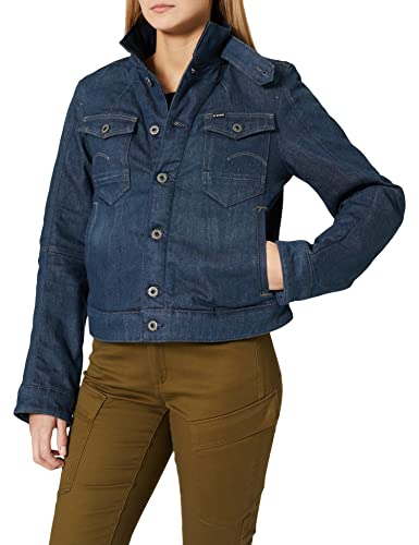 G-STAR RAW Damska kurtka Arc 3D Pilot Sherpa Slim, Czarny (Worn in Leaden C922-c776), XXS