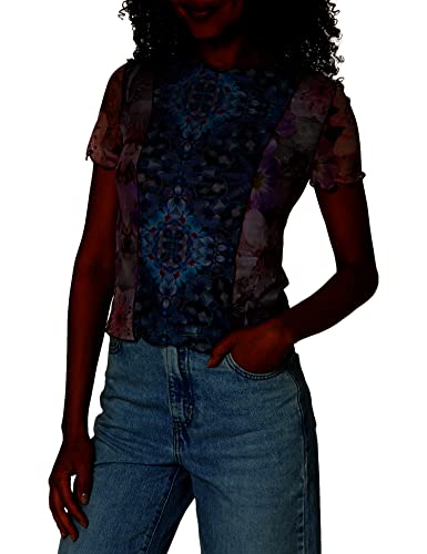 Desigual Damska koszulka Ts_Copenhague, NIEBIESKI, M