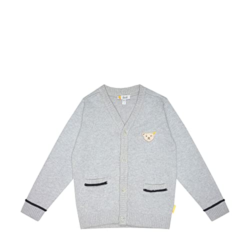 Steiff Chłopięca kurtka polarowa, Soft Grey Melange, 80