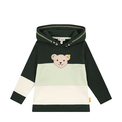 Steiff Bluza chłopięca w paski, Jungle Green, 116