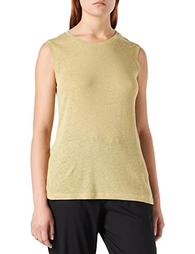 TOM TAILOR Damski Basic lniany tank top 1031204, 28725 - Light Moderate Olive, XL