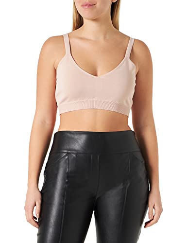 Pinko Damska kamizelka Mediani Top Punto Milano Tecni, N97_rosa-fumo Di Rosa, XXS