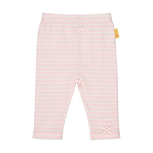 Steiff Dziewczęce legginsy w paski, różowy (barely pink 2560), 74 cm
