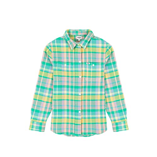 Wrangler Damska kurtka Waffle SHAKET, niebieska, L, niebieski, L