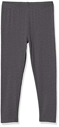 MINYMO Dziewczęce wysokiej jakości legginsy, szary (Dark Grey Melange 121), 128 cm