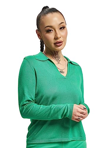 ONLY Damski sweter z dzianiny Onlhannah Life Ls Polo Neck KNT Noos, Green Bee, XL