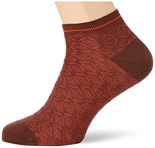 FALKE Origami Pack męskie skarpety bawełniane biały niebieski plus kolory fantazyjny wzór niski krój idealne lato 1 para, Brązowy (Maroon 5108), 45-46 EU