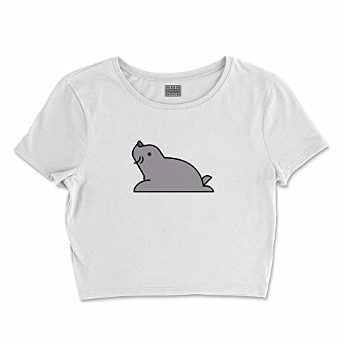 Bona Basics, Damski T-shirt basic, z nadrukiem cyfrowym, 100 bawełny, biały, swobodny, damski top, rozmiar: S, biały, S