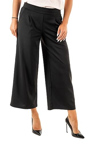 ICHI Damskie spodnie Ihkate Sus Wide Pa Casual, 194008/czarny, S