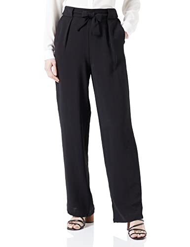 ONLY Damskie spodnie ONLMETTE Wide HW Pant NOOS WVN, czarne, SW / 32L, czarny, S x 32L