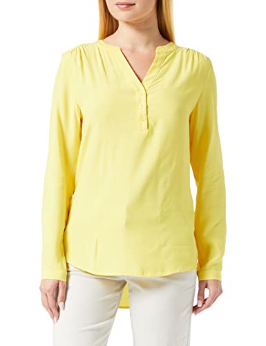 Seidensticker Damska bluzka Regular Fit z długim rękawem, żółta, 46, żółty, 46