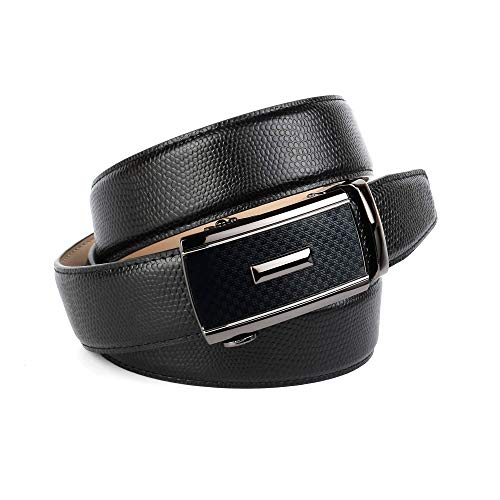 Anthoni Crown Męski pasek Ledergürtel, Czarny, 3XL