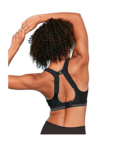 Shock Absorber Damski biustonosz sportowy Ultimate Run, czarny/srebrny, 70G