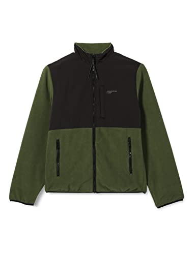 Jack&JONES Męska kurtka polarowa BF Forest Night, XL