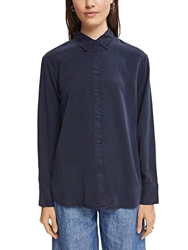 ESPRIT Z Tencel™: Bluzka koszulowa, grantowy, XS