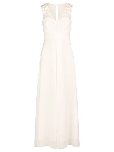 ApartFashion Damska sukienka ślubna, kremowa, normalna, kremowy, 42