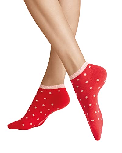 Hudson Damskie skarpety Spot Ssod Sneaker, Pilly-Red, 39-42 EU