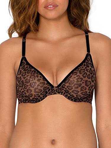 Smart & Sexy Damski biustonosz z czystej siatki Demi z fiszbinami