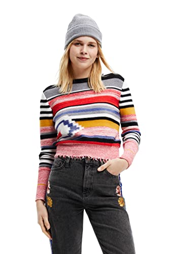 Desigual Sweter damski, Wykończenie materiału, XL