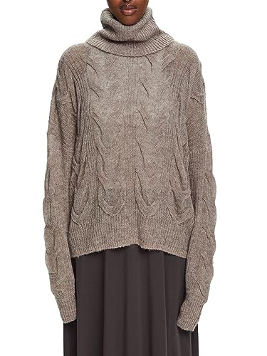 ESPRIT Sweter damski, 029/Brown Grey 5, XL