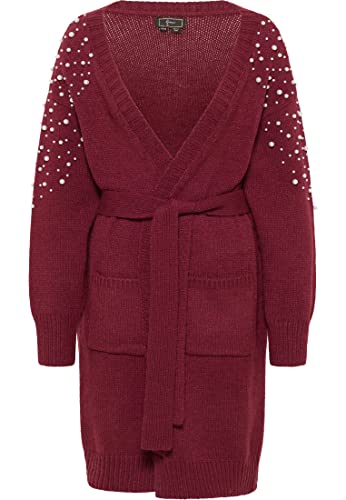 faina kardigan damski 11025481, Ciemnowiśniowa czerwień, XL-XXL