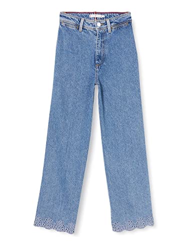 Tommy Hilfiger Damskie spodnie z dzwonkiem Hw C Clr Straight Jeans, Patty, 32W / 30L