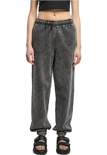 Urban Classics Damskie spodnie dresowe z wysokim stanem, czarny, S