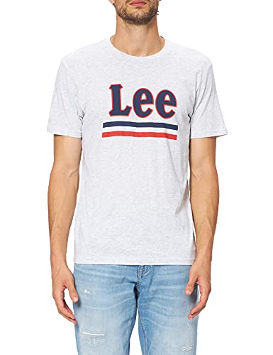 Lee Pasek Tee Koszulka męska, Szary (ostry szary jabłka 03)., XXL