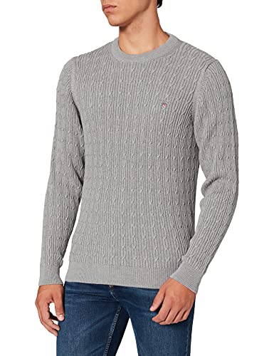 GANT Sweter męski, szary melanż, XXL