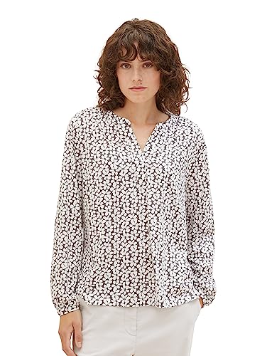 TOM TAILOR Damska bluzka z wzorem, 33766-Grey Floral Design, L
