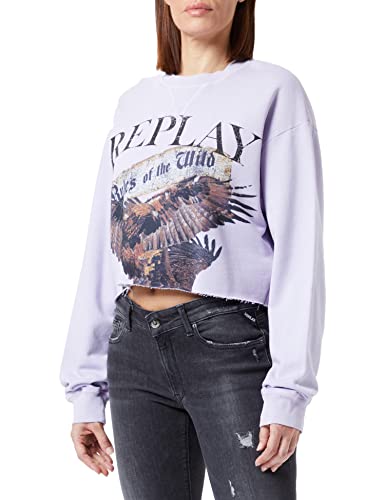 Replay Bluza damska W3715, 273 Lavender, S
