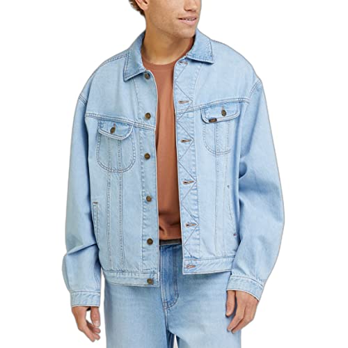 Lee Męska kurtka dżinsowa Loose Rider, Cold AS ICE, XL