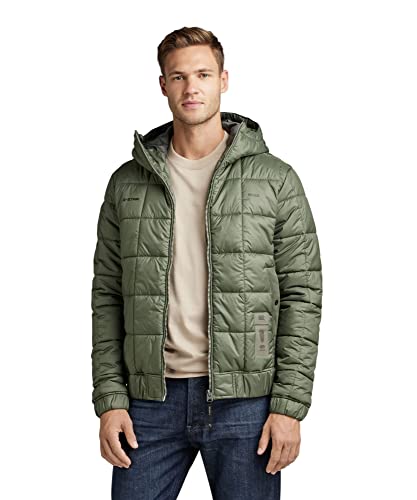 G-STAR RAW Meefic Squared Quilted męska kurtka z kapturem, Zielony (lt hunter D22716-B958-8165), S