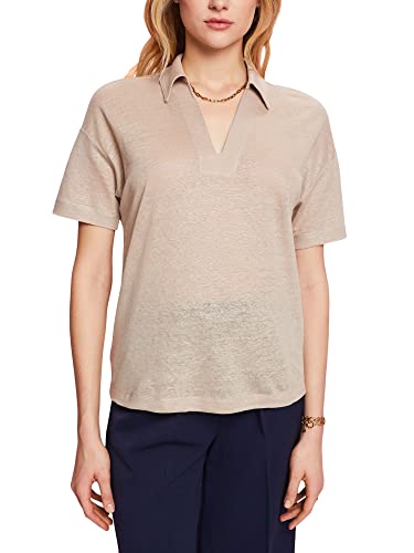 ESPRIT Collection Damska koszulka 043EO1K312, 261/LIGHT Taupe 2, XL, 261/Light Taupe 2, XL