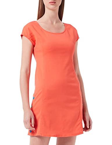Love Moschino Damska sukienka w stylu A ze stretchu lyocell gabardyna, pomarańczowy, 44