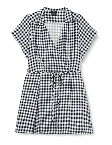 CITY CHIC Sukienka w rozmiarze plus size Varsity Check, w granatowej kratce, rozmiar 20, granatowy w kratkę, 46-Plus