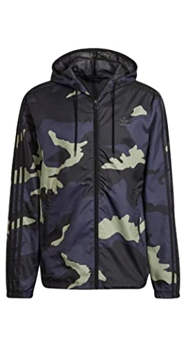 adidas Męska kurtka maskująca, czarna, S