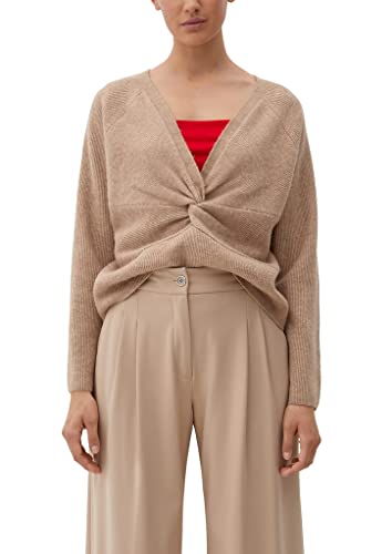 s.Oliver BLACK LABEL Damska kurtka z dzianiny, brązowa, M, brązowy, M